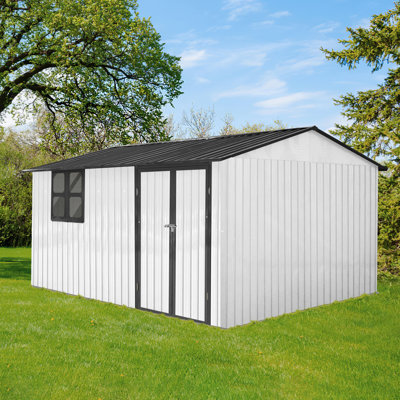 Spacious Metal Sheds With Storage Features, Modern Design For Gardens