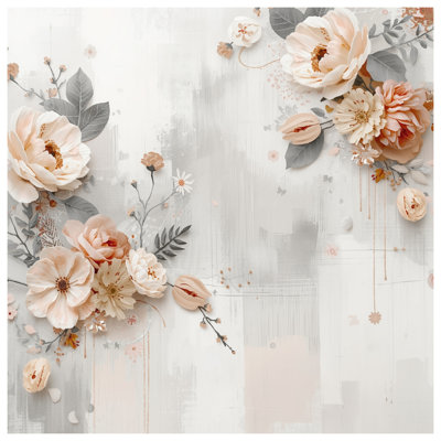 Édredon pastel à arrangement floral pastel