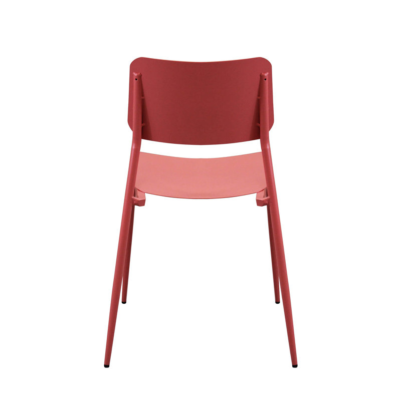 Gainey Armless Stacking Chair, Red