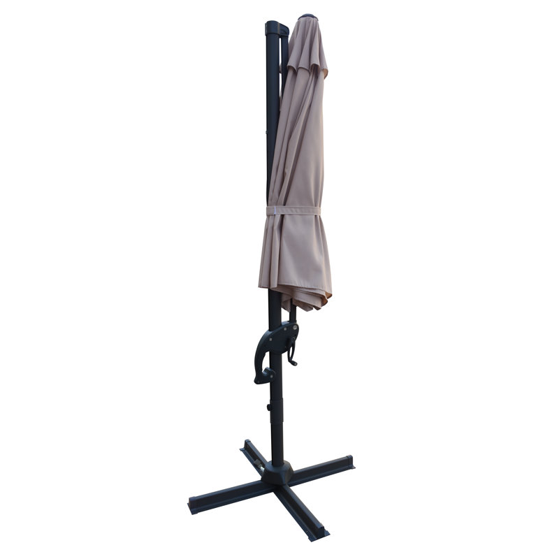 Parasol en porte-à-faux 10 pi Mchugh, Beige