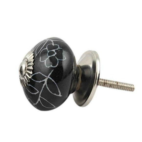 Hand Painted 1 1/2" Diameter Round Knob