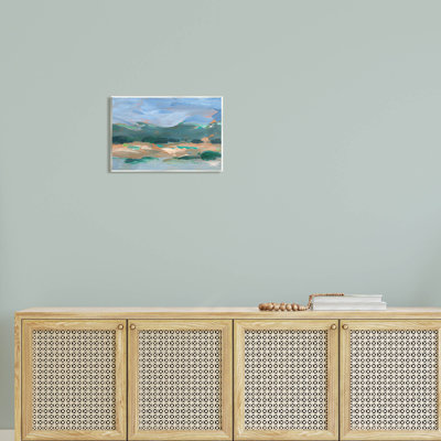 Abstrait paysage bleu ciel, estampe numérique par Ethan Harper