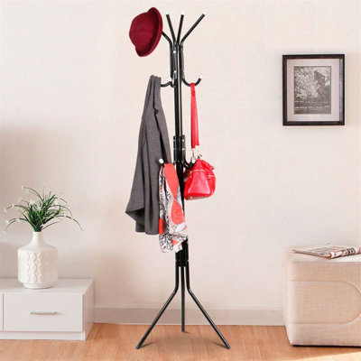 Roussel Steel Freestanding 12 - Hook Coat Rack