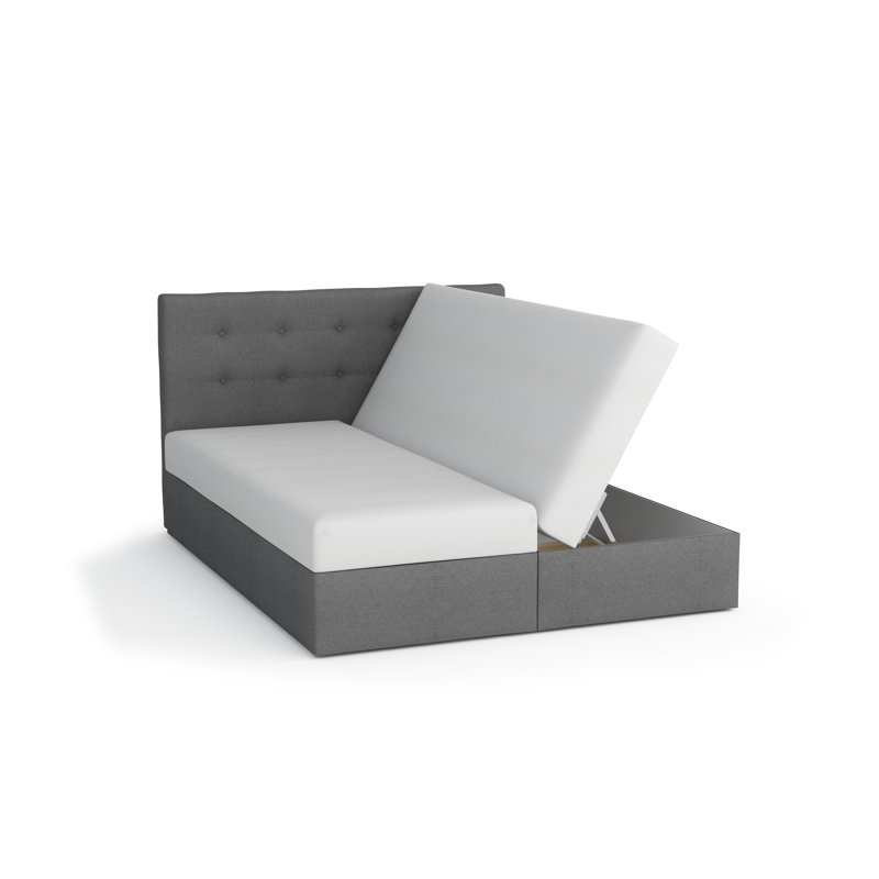Dasiah Storage Bed with Mattress, European Double (140 x 200cm)