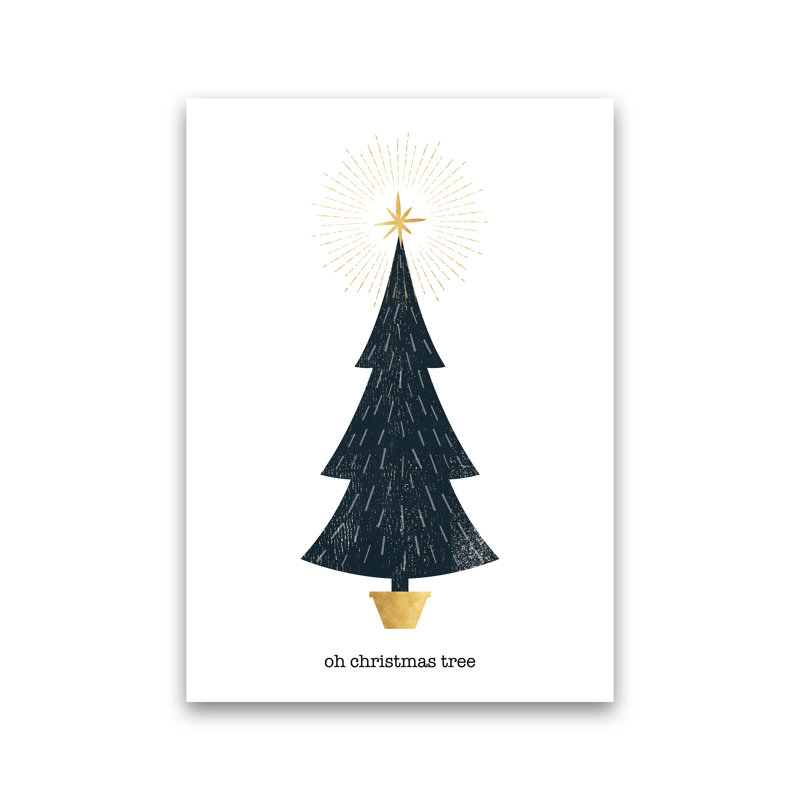 Oh Christmas Tree - Print, No Framed, 42cm H x 30cm W x 1cm D