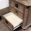 Table de chevet transitionnelle rustique ton naturel 1pc seulement