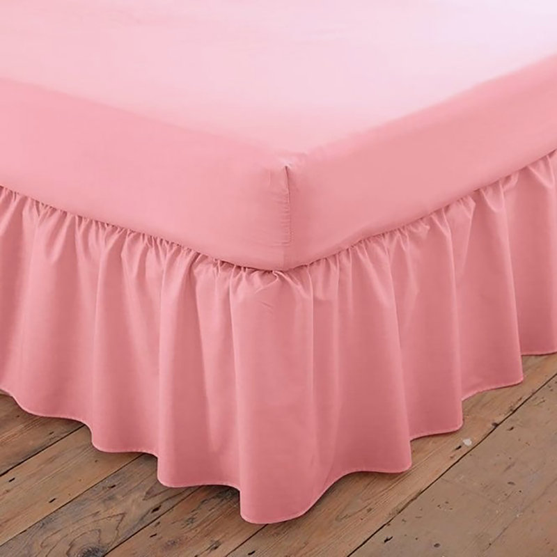 Izyan Percale Fitted Sheet, Dusky Pink, Single (3')