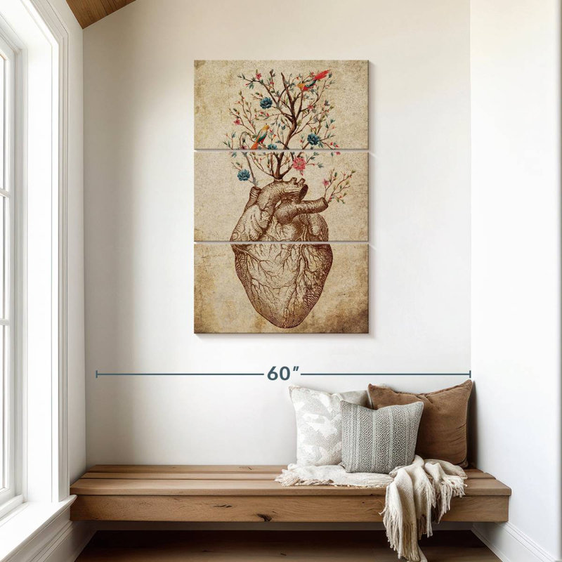 Keiri Heart Spring Floral, 45" H x 28" W