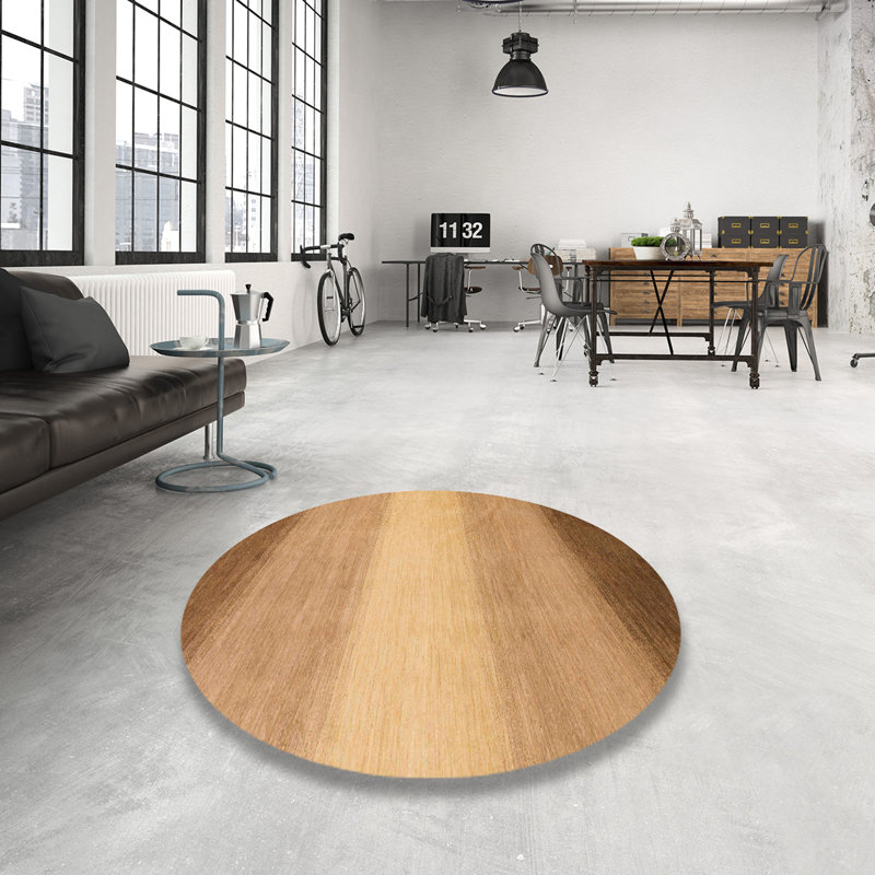 Tapis abstrait moderne 1570, Rond 5 pi