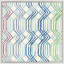 Blue Geo Pattern 1 Framed Painting