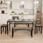 Ezzah Dining Set, Dining Table with Benches-771248274-746919456-746919459