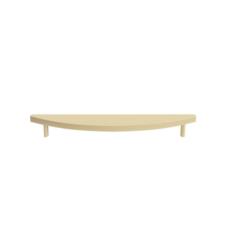 Half Moon Bar / Handle Pull, Satin Brass, 8"