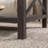 Farmhouse Coffee Table, Industrial Design, Bottom Shelf Storage, Sable Grey