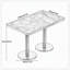 Table de salle à manger 47,24 "Tulip-37854219