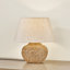 Troy Lighting Malik 20 inch wide 1 Light Table Lamp in Patina Brass