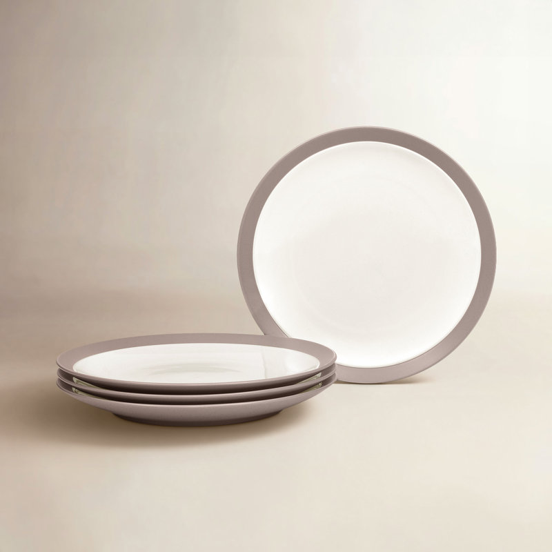 Noritake Colorwave Curve Dinner Plates 11", Clay
