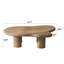 Table basse en bois en forme de nuage de 106 cm (41,7 po), table centrale en bois pour salon, table basse moderne et basse