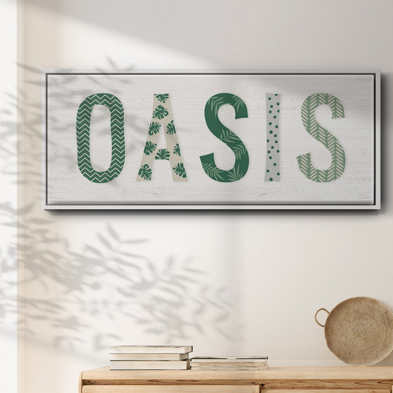 Oasis Cabana - toile encadrée, H 24 po x l 60 po