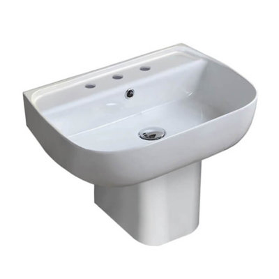 CeraStyle By Nameeks 16.6'' Ceramic Rectangular Bathroom Sink with Overflow