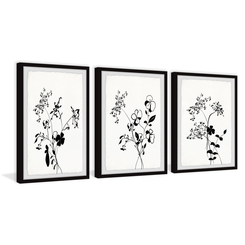 Dreams Blossom 3 Piece Single Picture Frame Painting, 91cm H x 61cm W x 3.81cm D