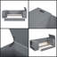 Lit de jour simple avec bras de rangement, lit gigogne, station de charge et ports USB, lit de jour gris peu encombrant-547079167