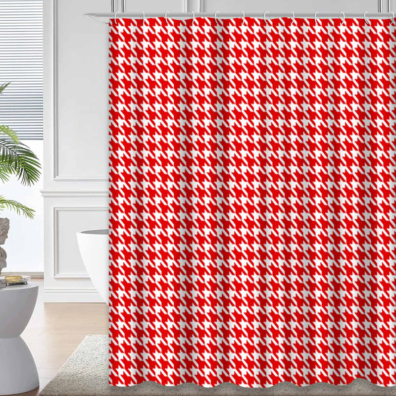 Rideau de douche Houndstooth Buffalo, L 72 po x l 72 po
