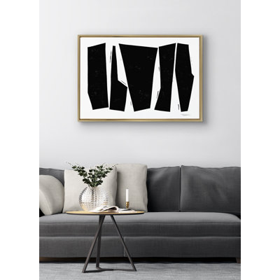 «Colliding Shapes» par déclaration sur toile encadrée