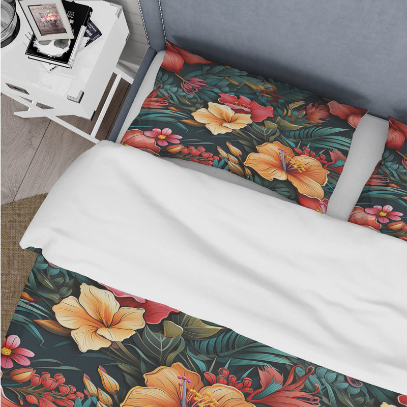 Ensemble de housse de couette Tropical Essence, Housse de couette pour très grand lit et 2 très