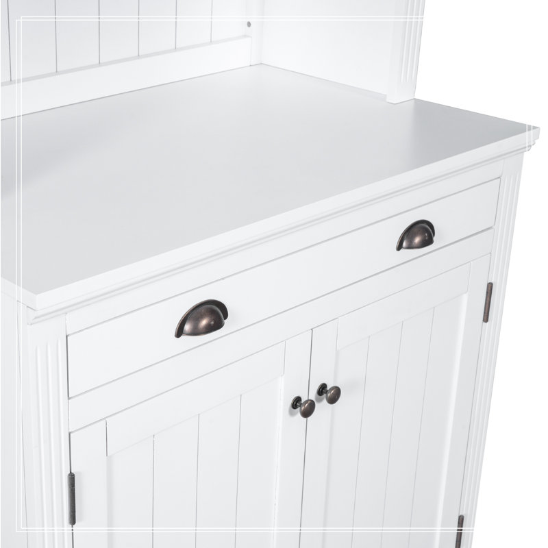 83.4"Tall Bookshelf Suite, Modern Bookcase Suite with LED Lighting,Doors and Drawers,2-Piece Set