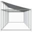 Vidaxl Dog Cage Grey Galvanized Steel Large Strong Dog Cage