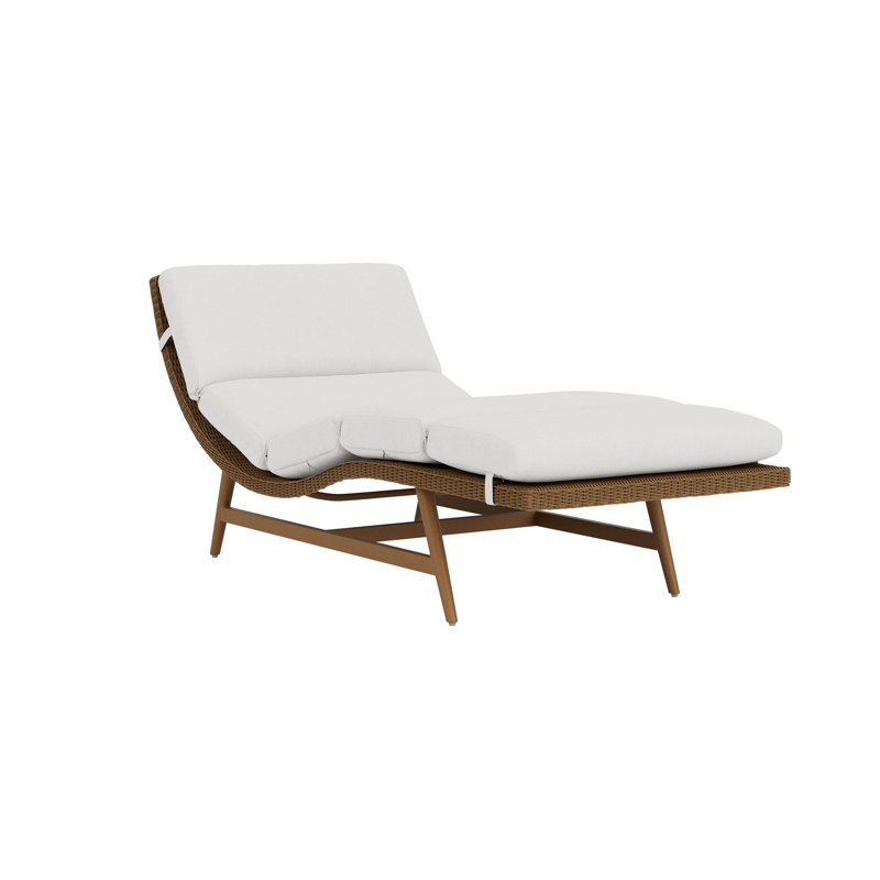 Outdoor Chaise Lounge, Hickory