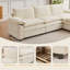 Canapé rembourré 80,31 po en chenille confortable avec repose-pieds Cloud-883632539