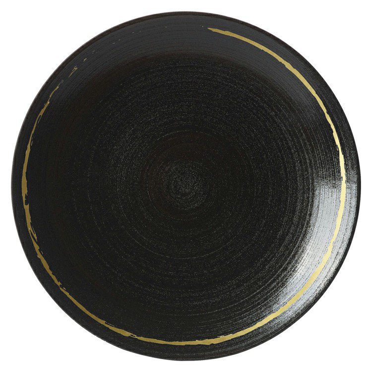 Sketch Handmade Bone China Dinner Plate, Charcoal