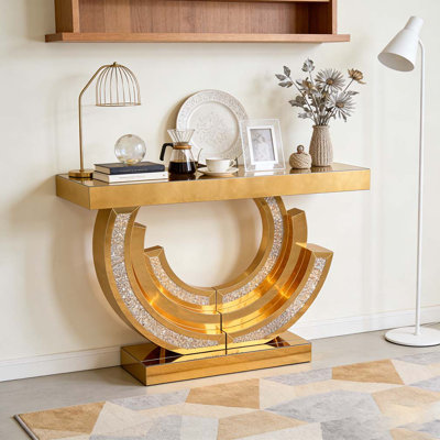 Console à miroir avec hall d'entrée