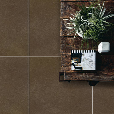 Literary License 24'' W x 24'' L Porcelain Concrete Look Singular Tile