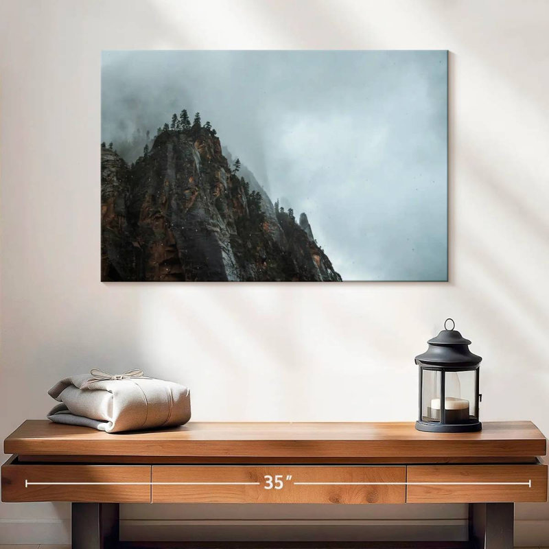 Alvord Foggy Rocky Mountain Peak, H 16 po x l 24 po