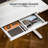 48'' W Adjustable Glass Electric Standing Desk with Drawer, USB  Ports