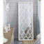 Miroir de plancher blanc vieilli