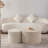 31.5inch Nesting table set of 2 Round and Half Moon Shapes, No Need Assembly,for Living room, Office, Any Leisure Area-1239044047