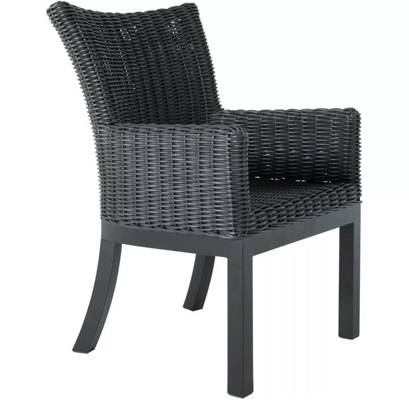 Outdoor Dining Armchair, No, Arbor Chambray