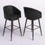 Tabouret de bar à dossier moyen de qualité commerciale avec pieds en bois de hêtre et dossier courbé-546541589-546541673-546541588