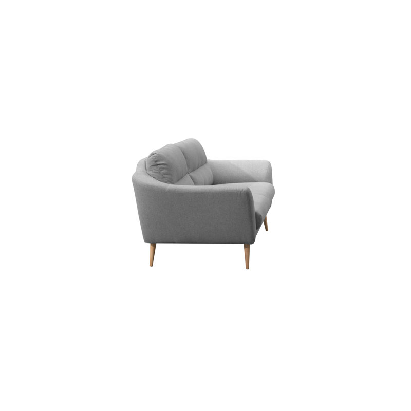 Rosales Odense 2 Seater Upholstered Loveseat, Light Grey, 3