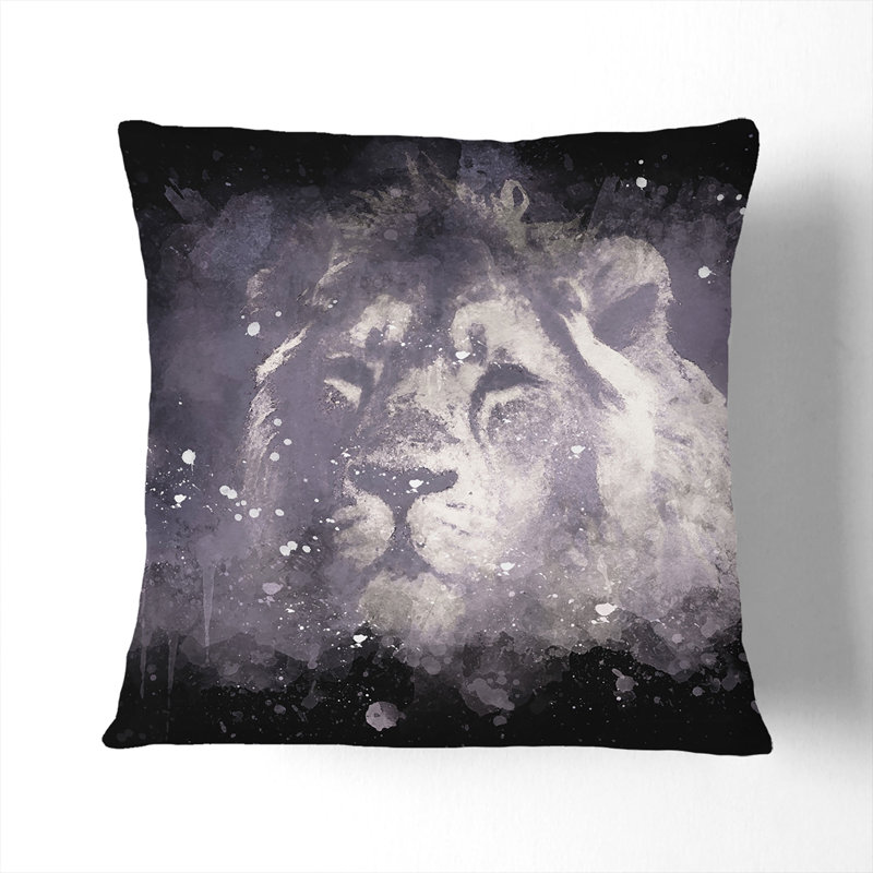 Square Cushion, 55cm H x 55cm W x 20cm D, Black