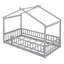Structure de lit simple en bois avec clôture, pour enfants, adolescents-1451485963