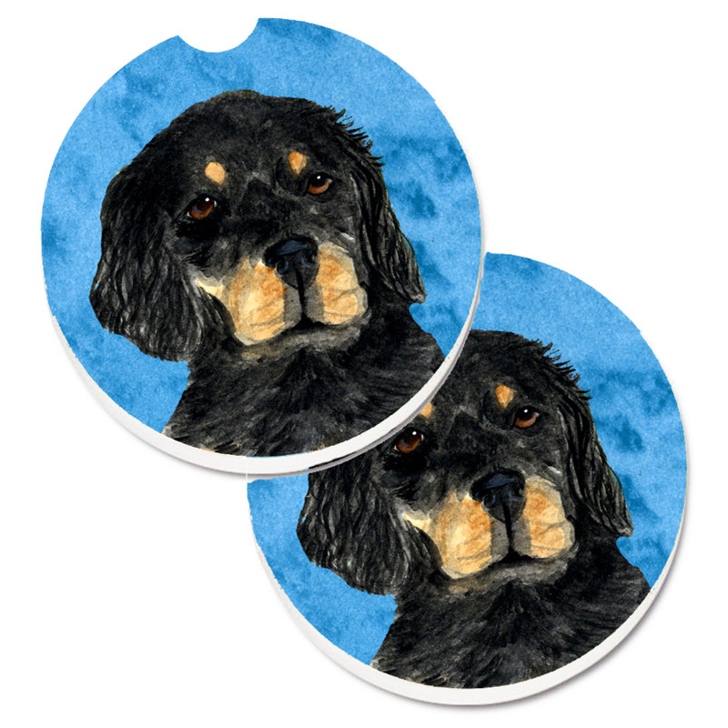 Sous-verre barbu collie voiture, Setter Gordon