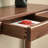 Nordic style simple brown console table.-582231986