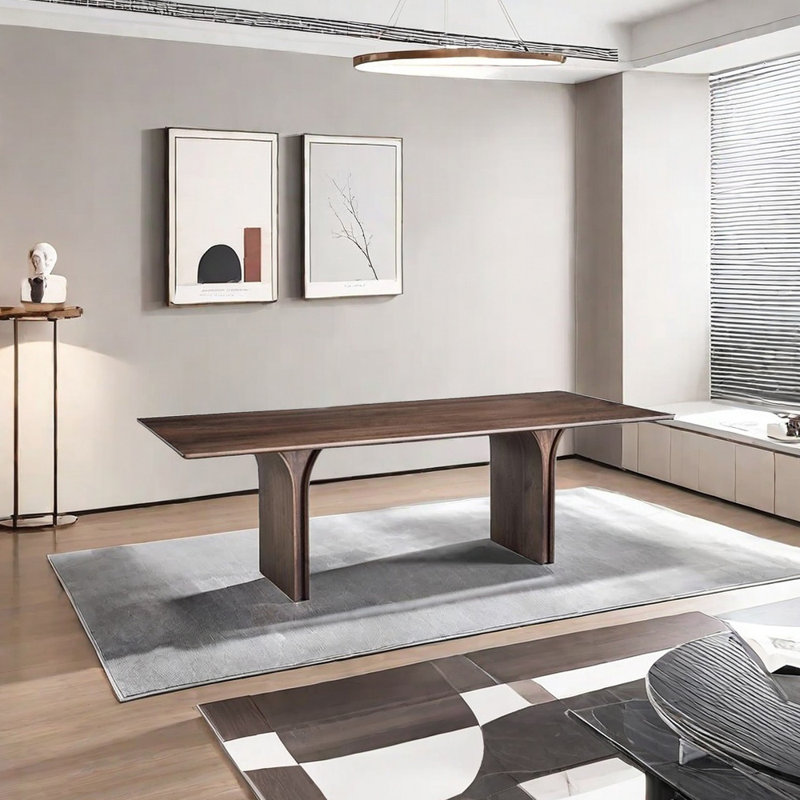 Solid wood simple dining table, 29.53"H x 62.99"L x 31.5"W