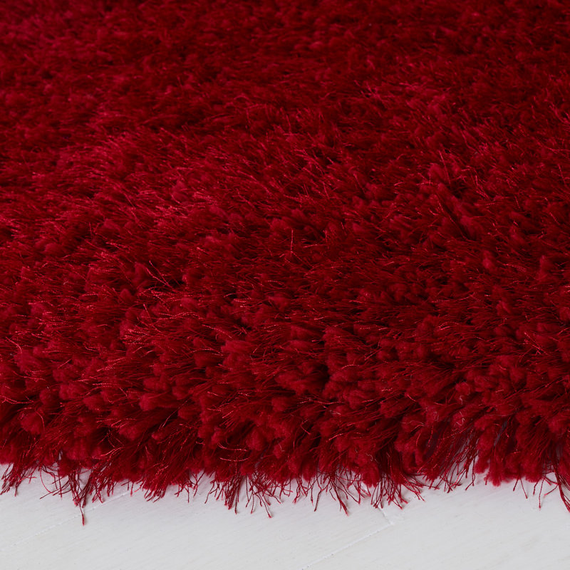 Shortt Shag Hand Tufted Performance Solid Color Rug, Round 6'