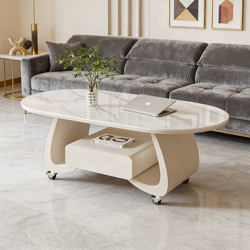 Cloninger, Blanc, Blanc / Gris, H 17,71 po x L 47,24 po x l 23,62 po