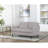 Faux Leather 58 in. Reception Loveseat-435226172